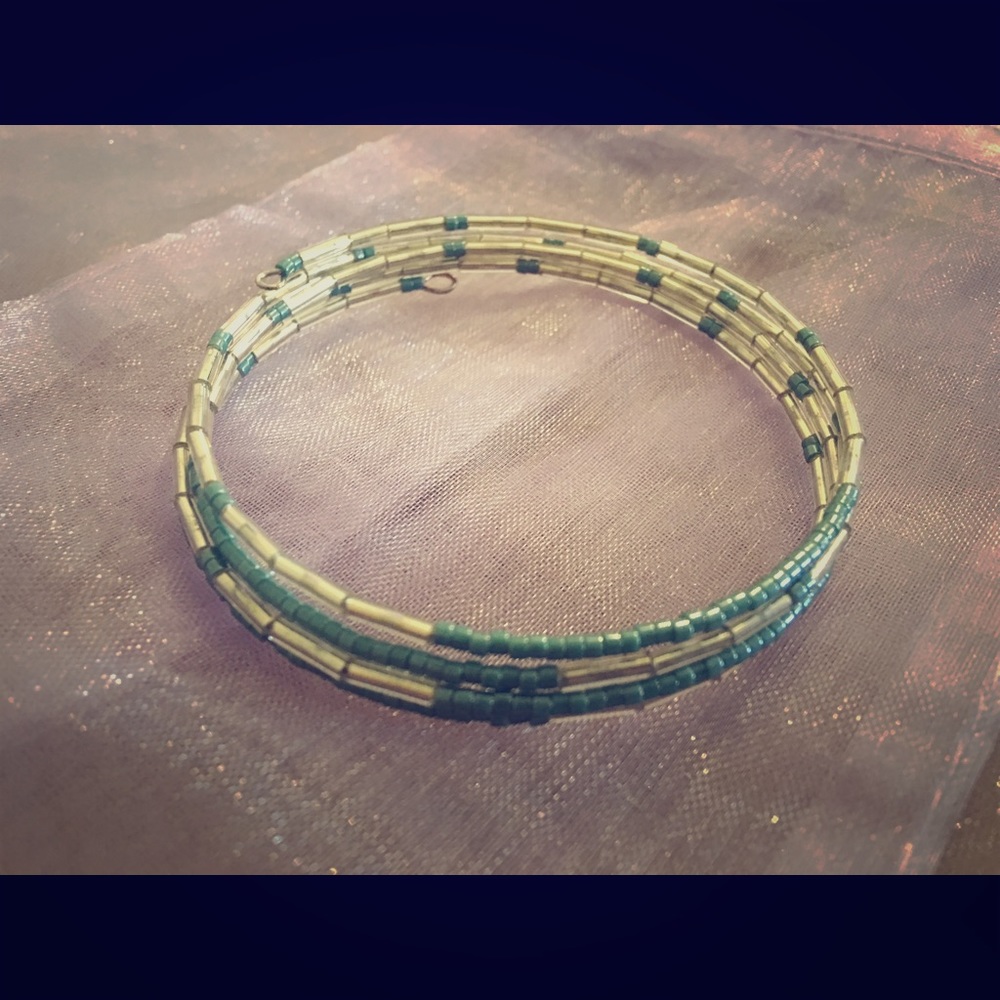 Handmade beaded wrap around bracelet